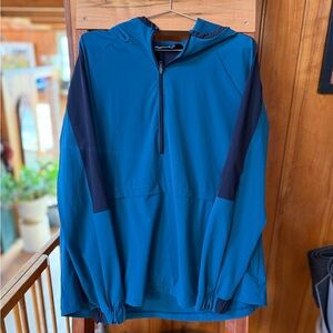Under Armour Hydrofuge Storm Anorak 1/4 Zip Pullover Jacket Dark Teal